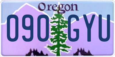 OR license plate 090GYU