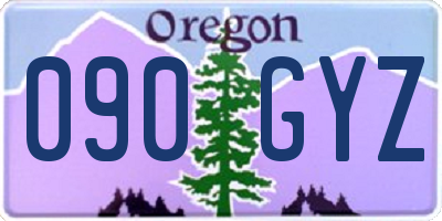 OR license plate 090GYZ