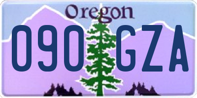 OR license plate 090GZA