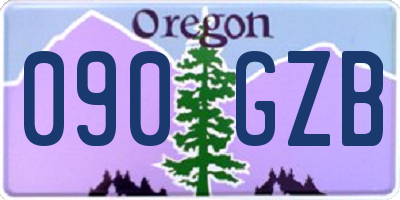 OR license plate 090GZB