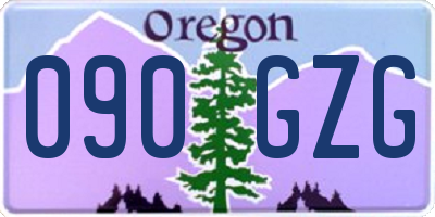 OR license plate 090GZG