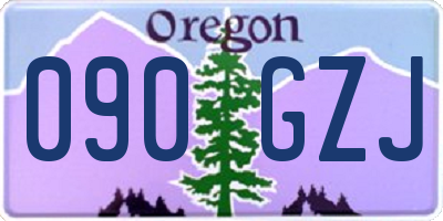 OR license plate 090GZJ