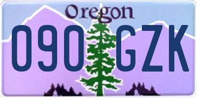 OR license plate 090GZK