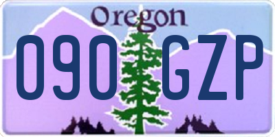 OR license plate 090GZP