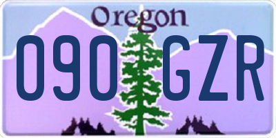OR license plate 090GZR