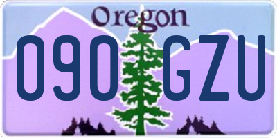 OR license plate 090GZU