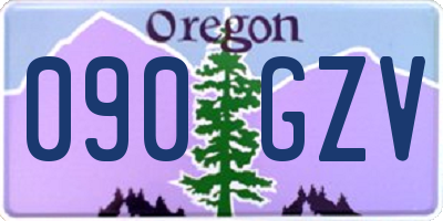 OR license plate 090GZV
