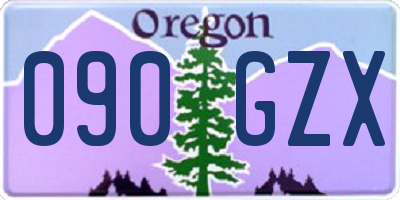OR license plate 090GZX