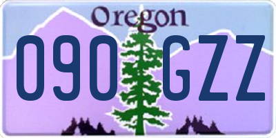 OR license plate 090GZZ