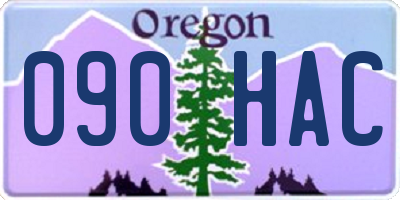 OR license plate 090HAC