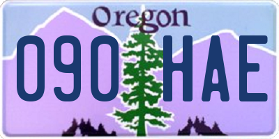 OR license plate 090HAE