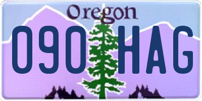 OR license plate 090HAG