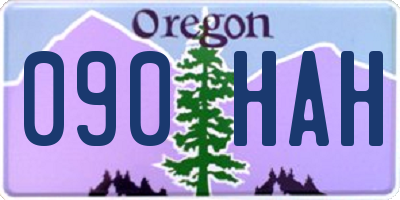 OR license plate 090HAH