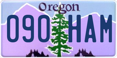 OR license plate 090HAM