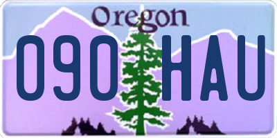 OR license plate 090HAU