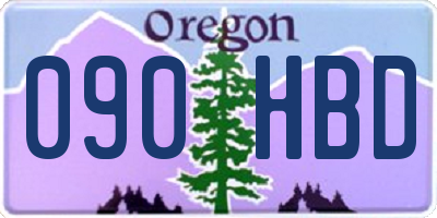 OR license plate 090HBD