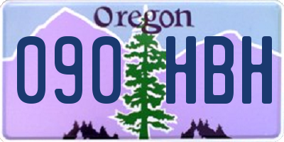 OR license plate 090HBH