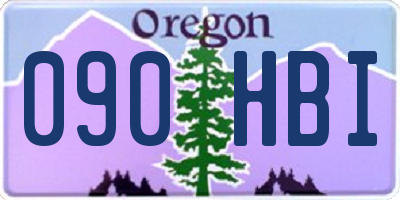 OR license plate 090HBI