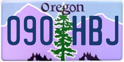 OR license plate 090HBJ