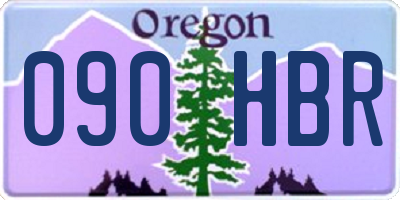 OR license plate 090HBR