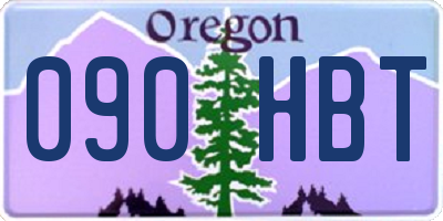 OR license plate 090HBT