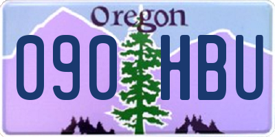 OR license plate 090HBU