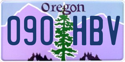OR license plate 090HBV