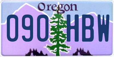 OR license plate 090HBW
