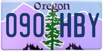 OR license plate 090HBY