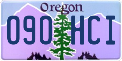 OR license plate 090HCI