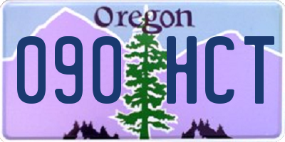 OR license plate 090HCT