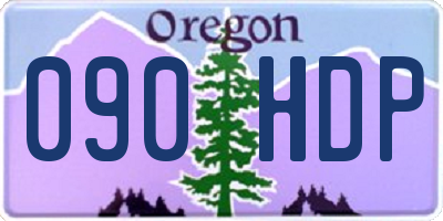 OR license plate 090HDP