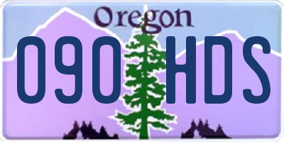 OR license plate 090HDS