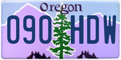 OR license plate 090HDW