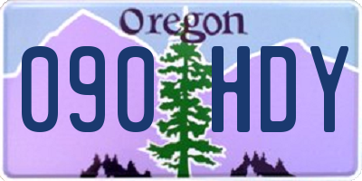 OR license plate 090HDY