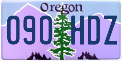 OR license plate 090HDZ