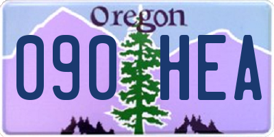 OR license plate 090HEA