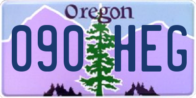 OR license plate 090HEG