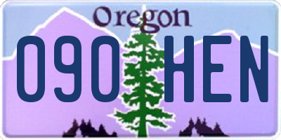 OR license plate 090HEN