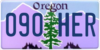 OR license plate 090HER