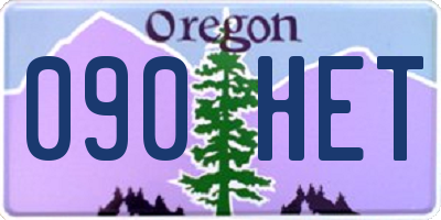 OR license plate 090HET