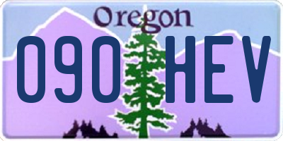 OR license plate 090HEV