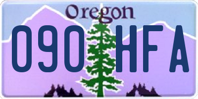 OR license plate 090HFA