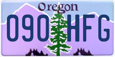OR license plate 090HFG