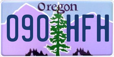 OR license plate 090HFH