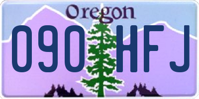 OR license plate 090HFJ