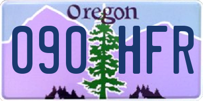 OR license plate 090HFR