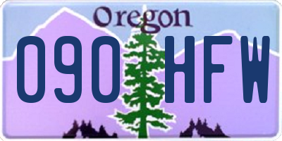 OR license plate 090HFW