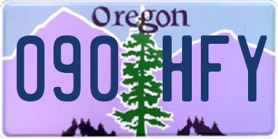 OR license plate 090HFY