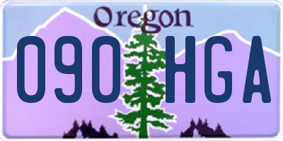 OR license plate 090HGA